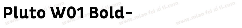 Pluto W01 Bold字体转换